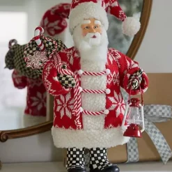 MacKenzie-Childs Cozy Christmas Santa< Holiday|Room Accents