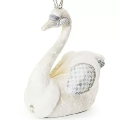 MacKenzie-Childs Crystal Palace Embellished Fabric Swan< Room Accents