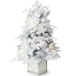 MacKenzie-Childs Crystal Palace Illuminated Tabletop Tree< Greenery & Florals