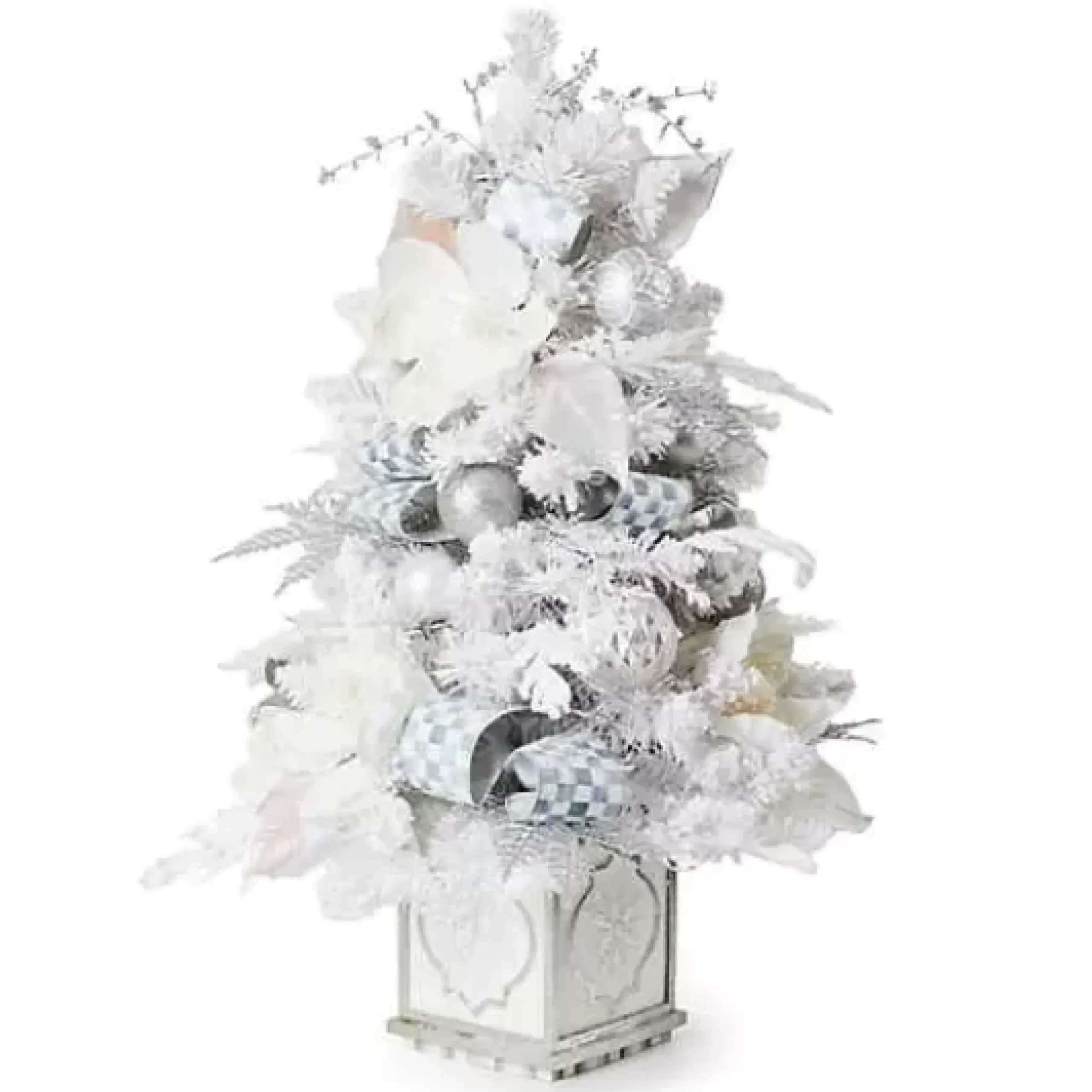 MacKenzie-Childs Crystal Palace Illuminated Tabletop Tree< Greenery & Florals