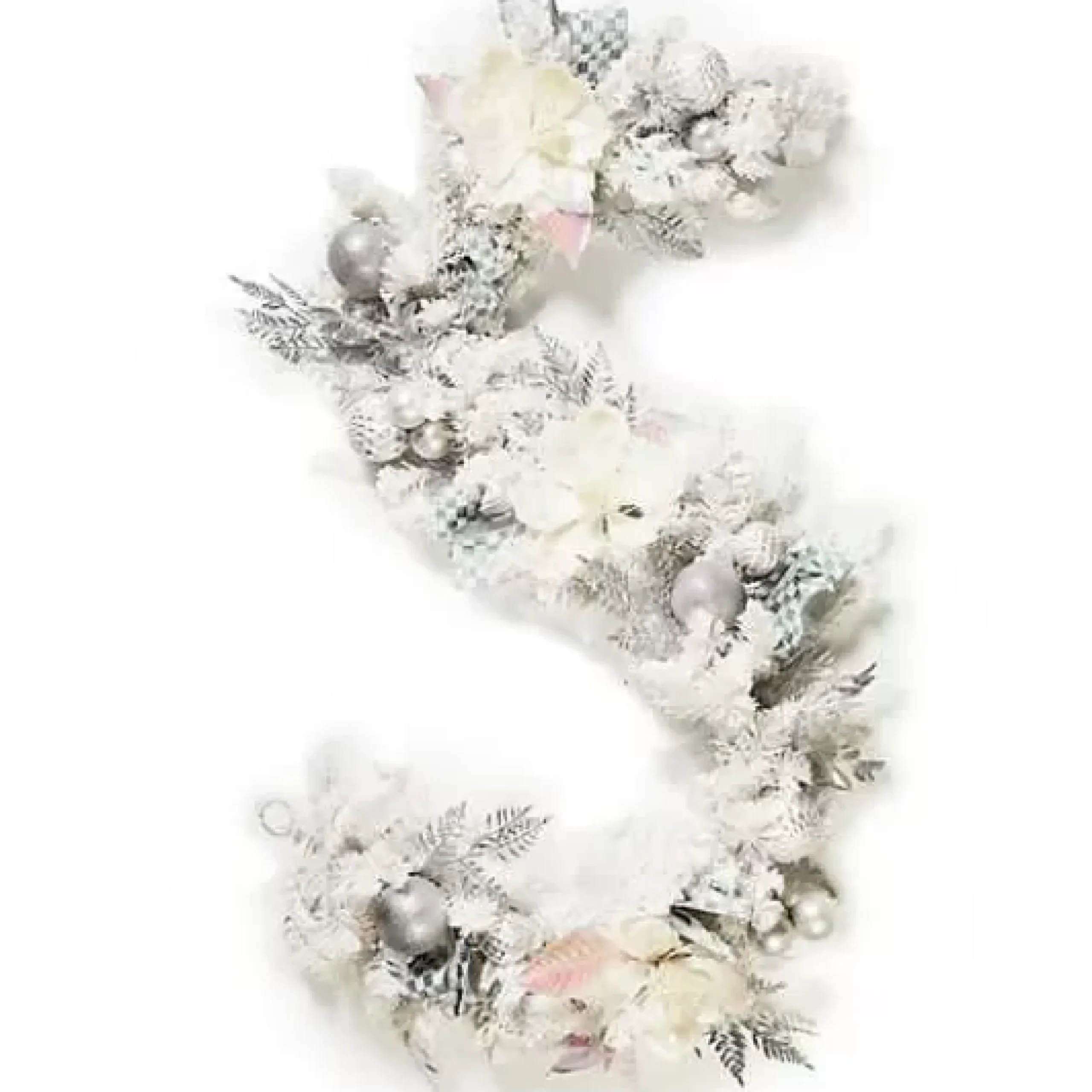 MacKenzie-Childs Crystal Palace Illuminated White Garland< Greenery & Florals|Room Accents