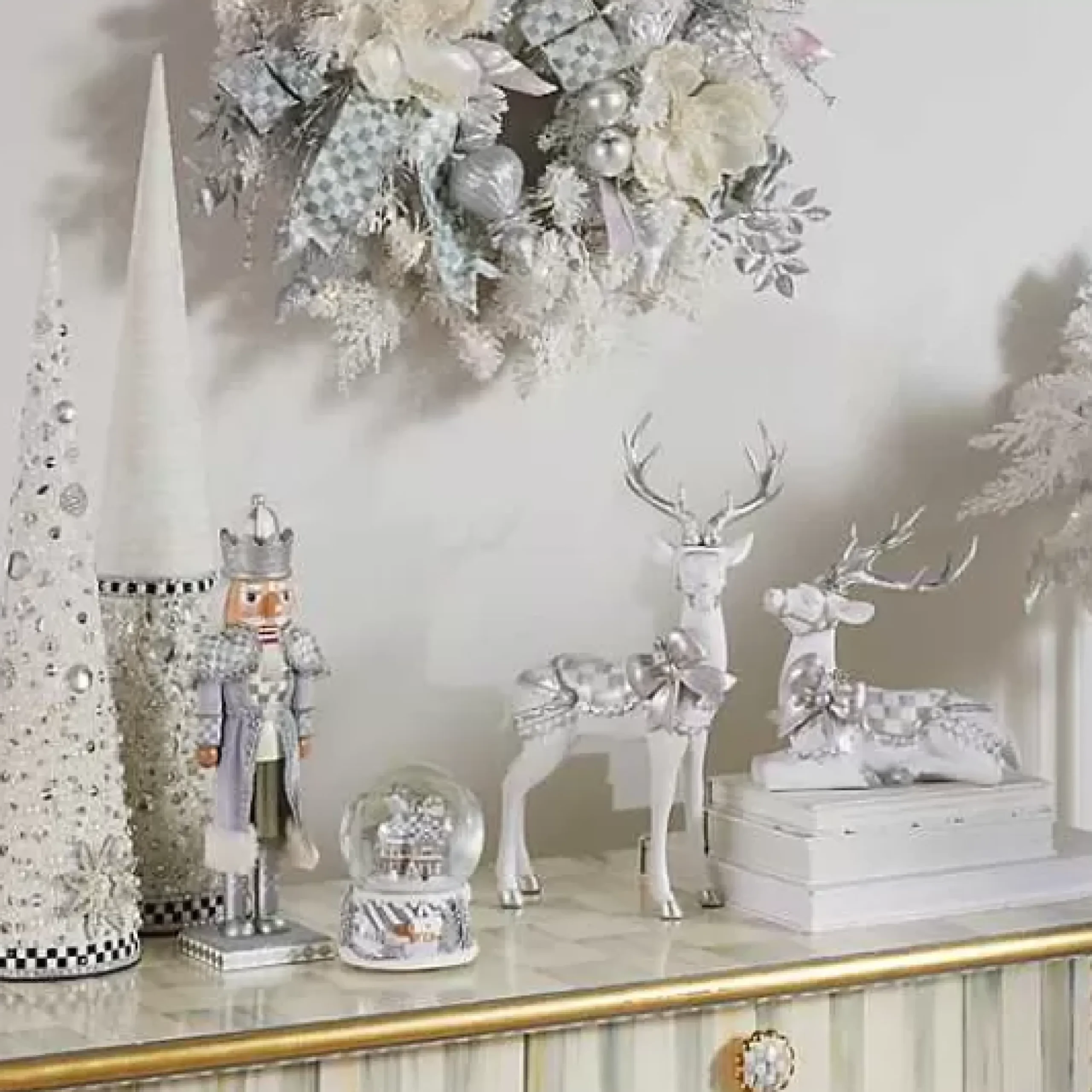 MacKenzie-Childs Crystal Palace Large Beaded Cone Tree< Room Accents