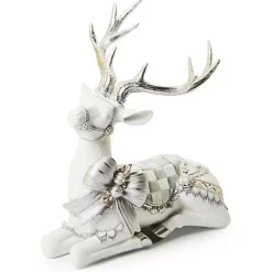 MacKenzie-Childs Crystal Palace Resting White Deer< Room Accents