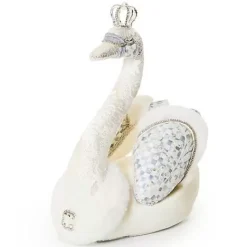 MacKenzie-Childs Crystal Palace Small Embellished Fabric Swan< Room Accents
