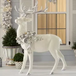 MacKenzie-Childs Crystal Palace Standing Trophy White Deer< Outdoor