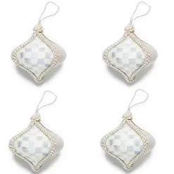 MacKenzie-Childs Crystal Palace Suede Onion Ornaments, Set of 4< Holiday