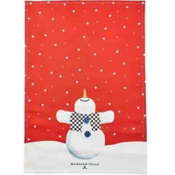 MacKenzie-Childs Dancing Snowman Dish Towel< Holiday|Kitchen & Table Linens