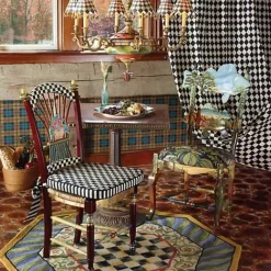 MacKenzie-Childs Dark Flower Basket Side Chair< Dining Room & Kitchen
