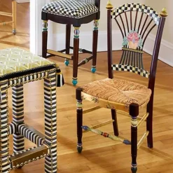 MacKenzie-Childs Dark Flower Basket Side Chair< Dining Room & Kitchen