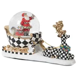 MacKenzie-Childs Dashing Through the Snow Globe< Holiday|Room Accents