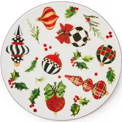 MacKenzie-Childs Deck the Halls Round Trivet< Holiday|Kitchen Utensils & Tools