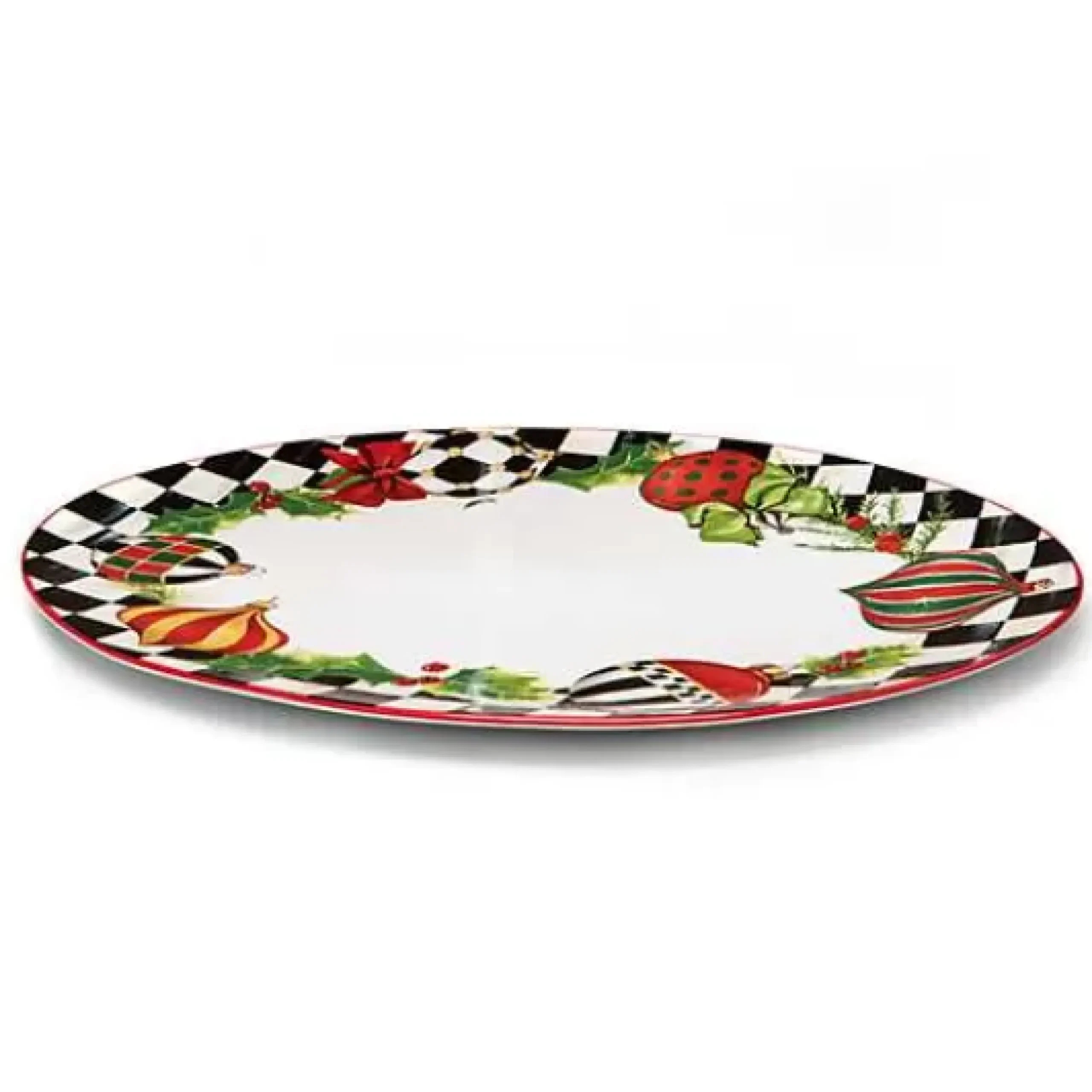MacKenzie-Childs Deck the Halls Serving Platter< Holiday|Serveware