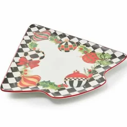 MacKenzie-Childs Deck the Halls Tree Serving Platter< Holiday|Serveware