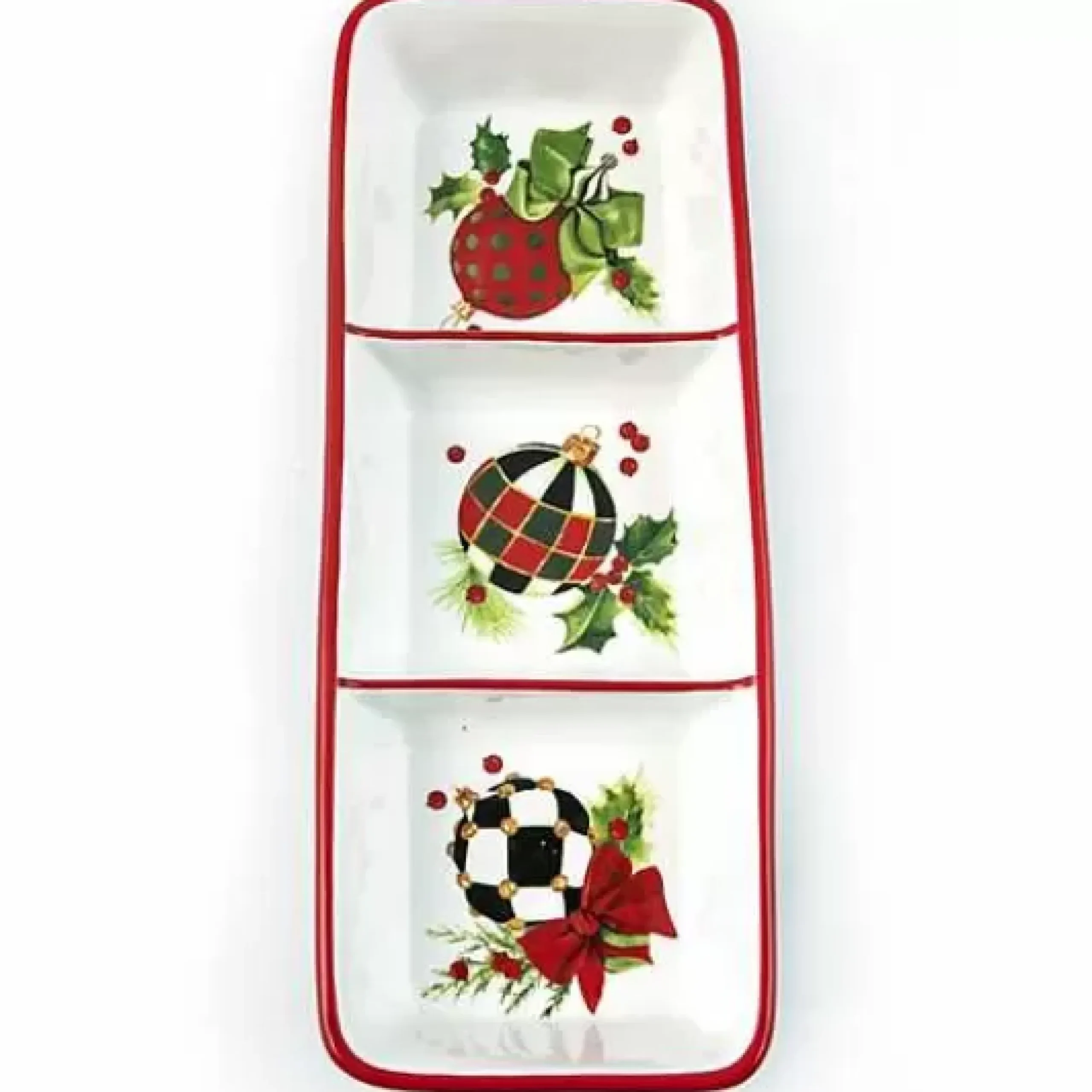 MacKenzie-Childs Deck the Halls Trio< Holiday|Serveware