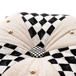 MacKenzie-Childs Diamond and Dot Footstool< Living Room
