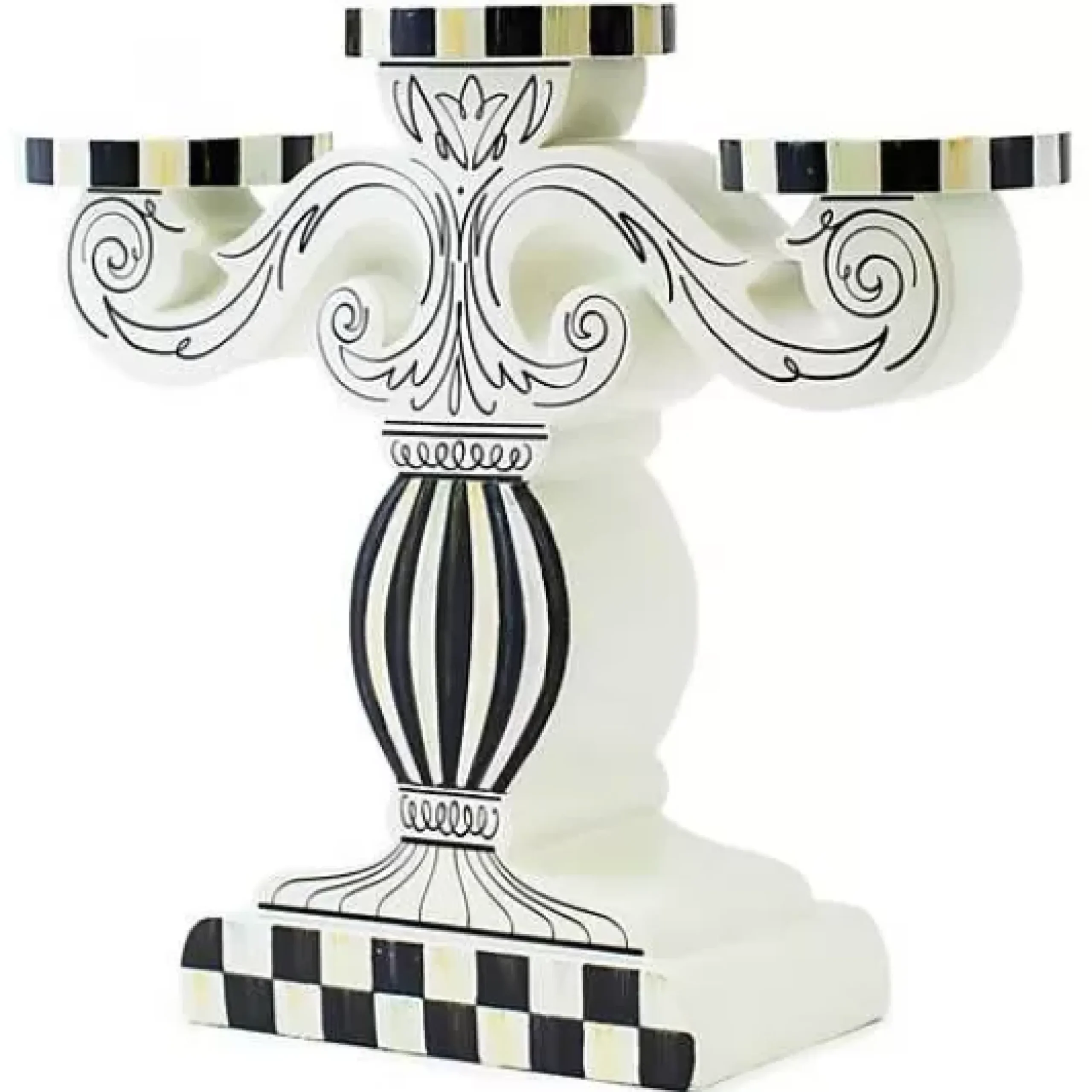 MacKenzie-Childs Doodles Pillar Candelabra< Candles & Fragrances|Room Accents