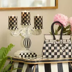 MacKenzie-Childs Doodles Pillar Candelabra< Candles & Fragrances|Room Accents