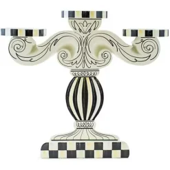 MacKenzie-Childs Doodles Pillar Candelabra< Candles & Fragrances|Room Accents