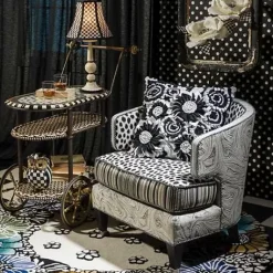 MacKenzie-Childs Dotography Bar Cart< Living Room|Bar Entertaining