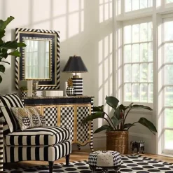 MacKenzie-Childs Dots A Lots Rug - Black -  8' x 10'< Rugs