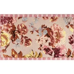 MacKenzie-Childs Dusty Rose Floral 2'3 x 3'9 Rug< Rugs
