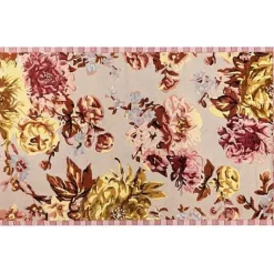 MacKenzie-Childs Dusty Rose Floral 5' x 8' Rug< Rugs