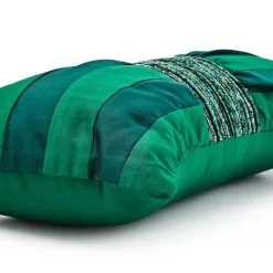 MacKenzie-Childs Emerald Bow Throw Pillow< Pillows, Throws, & Cushions