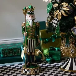 MacKenzie-Childs Emerald Luxe Castle Guard Nutcracker< Room Accents