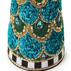 MacKenzie-Childs Emerald Luxe Medium Beaded Cone Tree< Room Accents