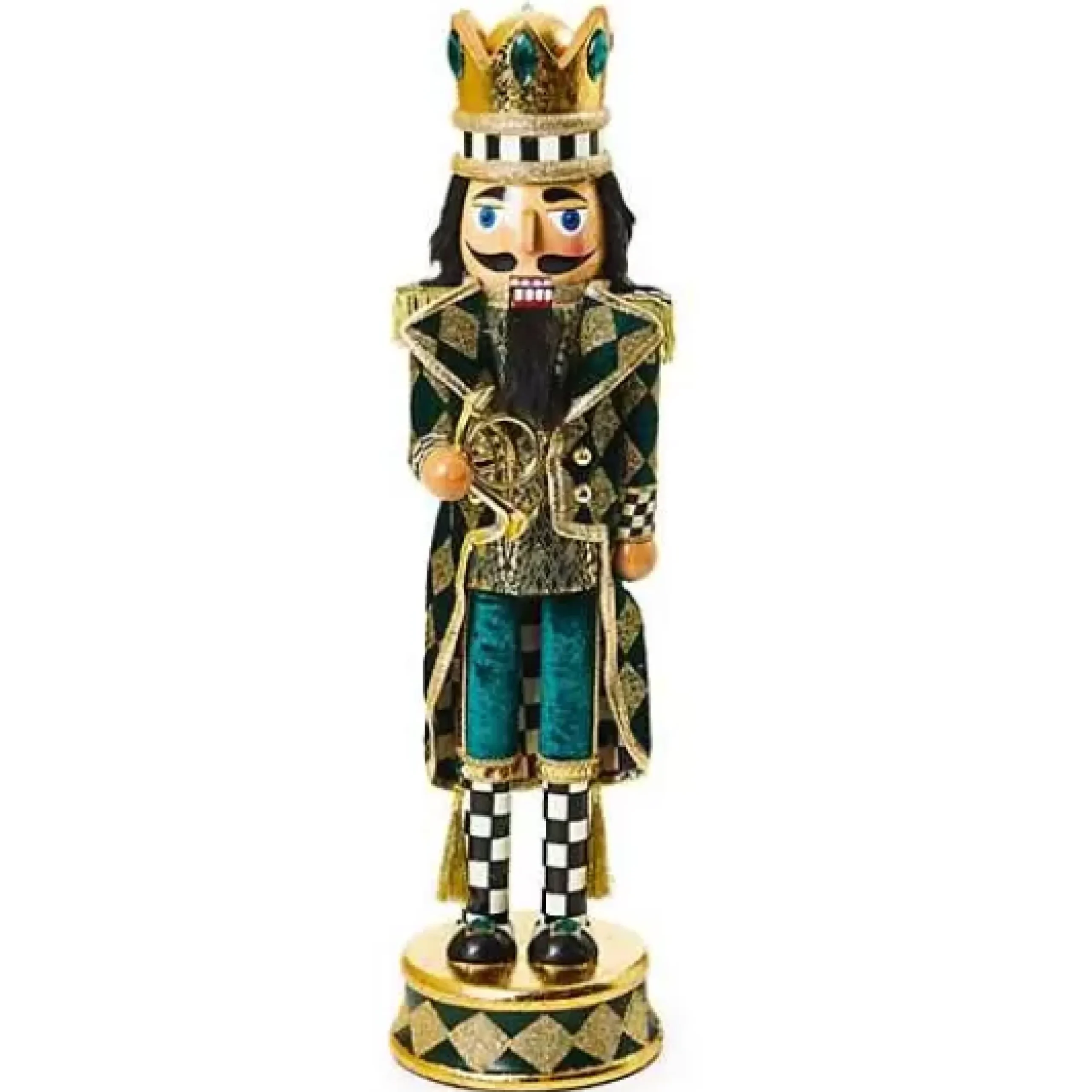 MacKenzie-Childs Emerald Luxe Nutcracker< Room Accents
