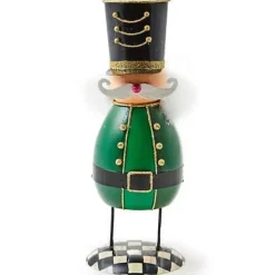 MacKenzie-Childs Emerald Luxe Tin Nutcracker< Room Accents