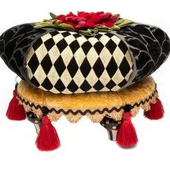 MacKenzie-Childs Evenfall Footstool< Living Room