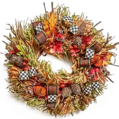 MacKenzie-Childs Fall On The Farm Wreath< The Fall Shop|Greenery & Florals
