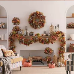 MacKenzie-Childs Fall On The Farm Wreath< The Fall Shop|Greenery & Florals
