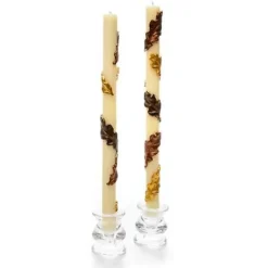 MacKenzie-Childs Falling Leaves Dinner Candles, Set of 2< The Fall Shop|Candles & Fragrances