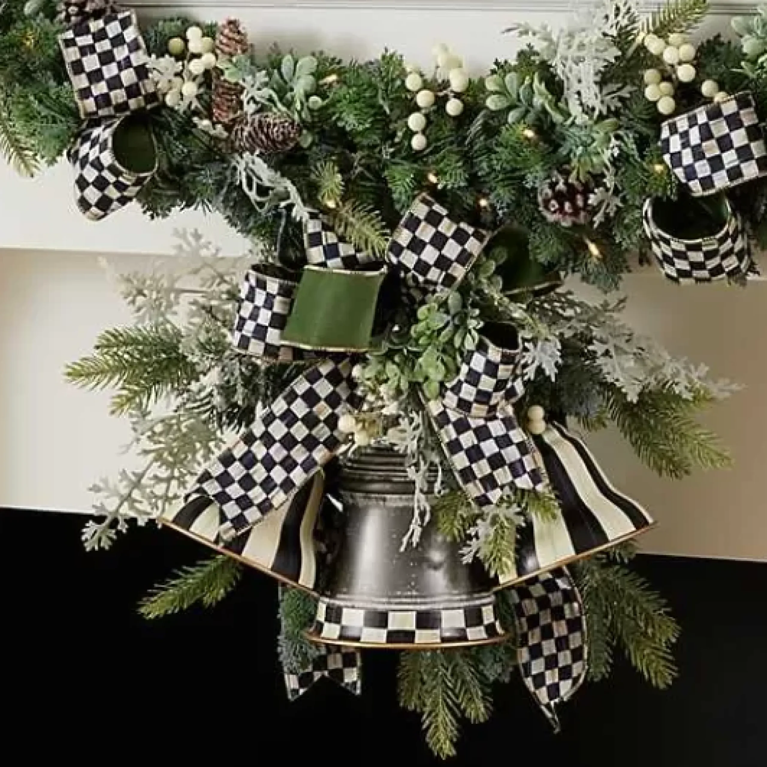 MacKenzie-Childs Farmhouse Holiday Bell Swag< Holiday|Greenery & Florals