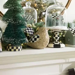 MacKenzie-Childs Farmhouse Holiday Block Print Birds, Set of 2< The Fall Shop|Room Accents