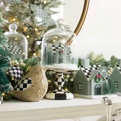 MacKenzie-Childs Farmhouse Holiday House Cloche< Room Accents