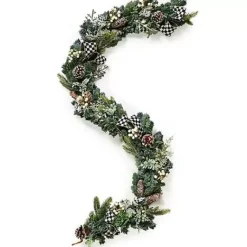 MacKenzie-Childs Farmhouse Holiday Illuminated Garland< Greenery & Florals|Room Accents