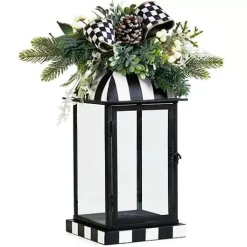 MacKenzie-Childs Farmhouse Holiday Lantern Arrangement< Outdoor|Room Accents