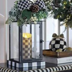 MacKenzie-Childs Farmhouse Holiday Lantern Arrangement< Outdoor|Room Accents