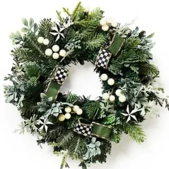 MacKenzie-Childs Farmhouse Holiday Mini 14 Wreath< Outdoor|Greenery & Florals