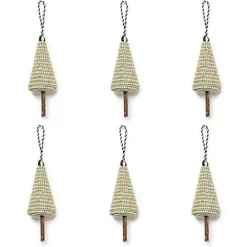 MacKenzie-Childs Farmhouse Holiday Tree Ornaments, Set of 6< Holiday