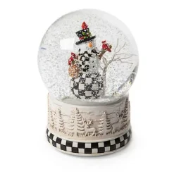 MacKenzie-Childs Farmhouse Snowman Snow Globe< Holiday|Room Accents