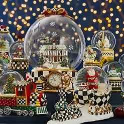 MacKenzie-Childs Farmhouse Snowman Snow Globe< Holiday|Room Accents