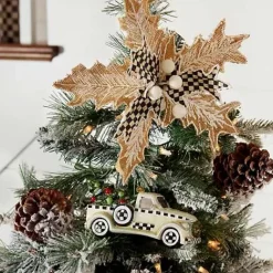 MacKenzie-Childs Farmhouse Special Delivery Truck Glass Ornament< Holiday