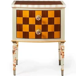 MacKenzie-Childs Field Study Check Accent Chest< Storage Furniture|Living Room