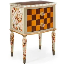 MacKenzie-Childs Field Study Check Accent Chest< Storage Furniture|Living Room