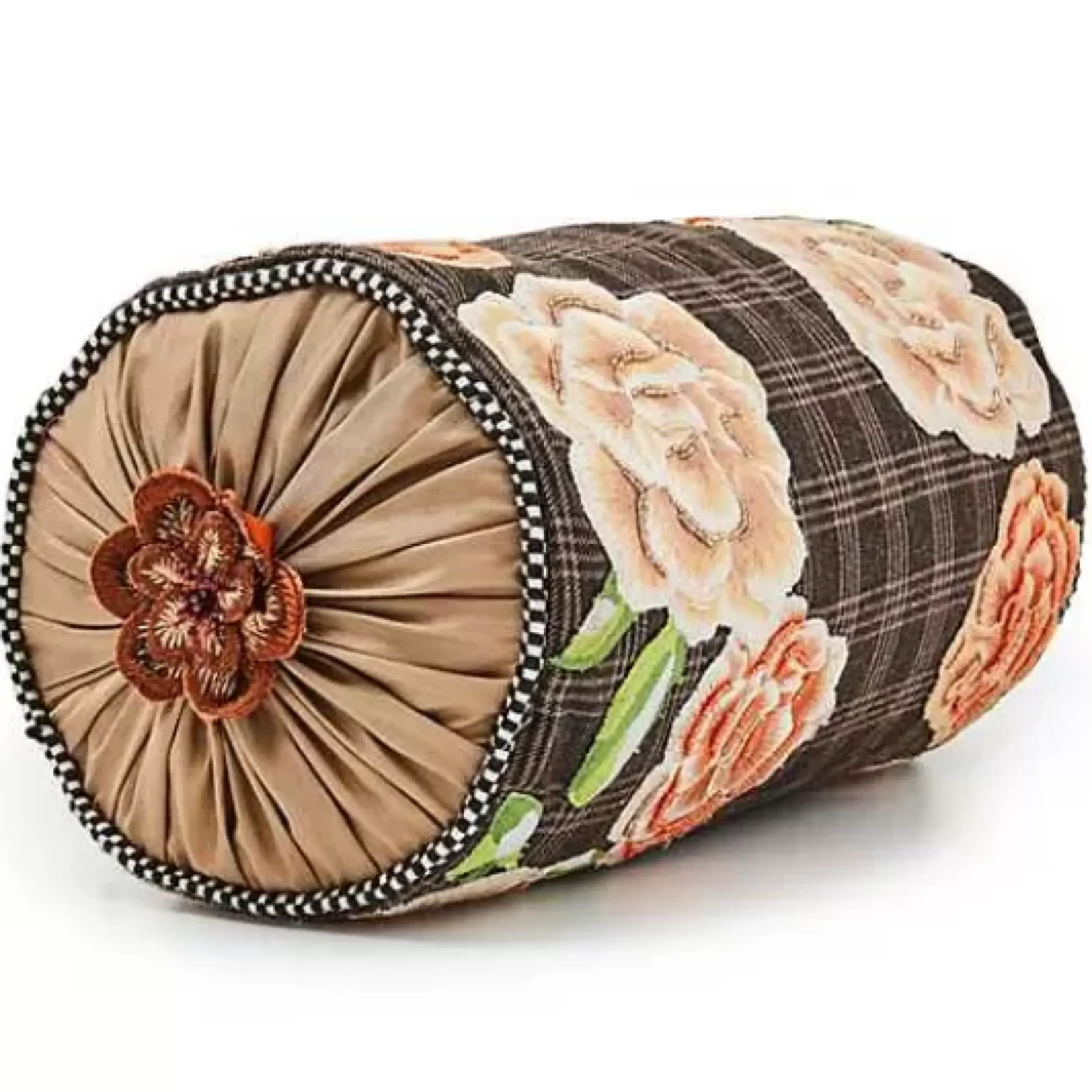 MacKenzie-Childs Field Study Floral Beaded Bolster< Pillows, Throws, & Cushions