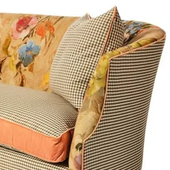 MacKenzie-Childs Field Study Floral  Gingham Sofa< Living Room